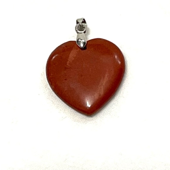 Natural Gemstone Puffy Heart Pendant - Picture 7 of 9